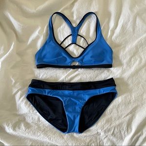 Lululemon Bikini Reversible Blue/Black